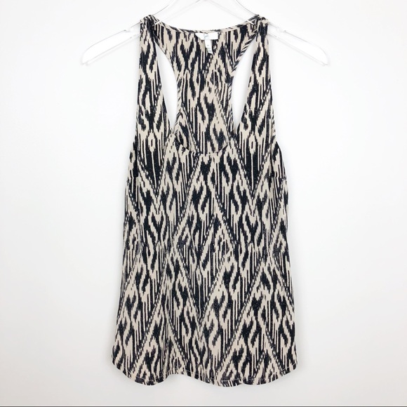 Joie Tops - Joie | Drew C Silk Tank Top Caviar Ikat Print M